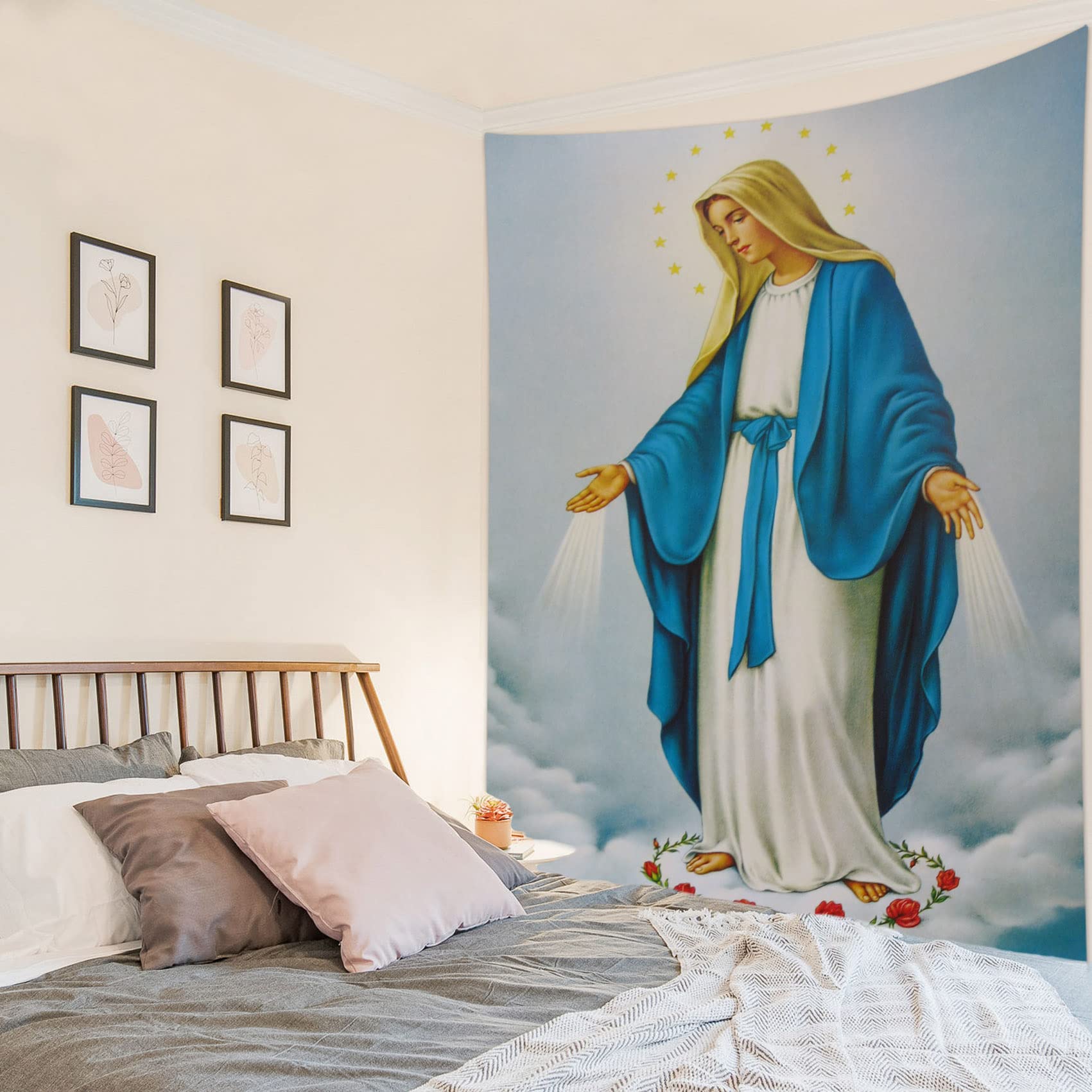 Amazon.com: HVEST Blessed Virgin Mary Mother of God Wall Art